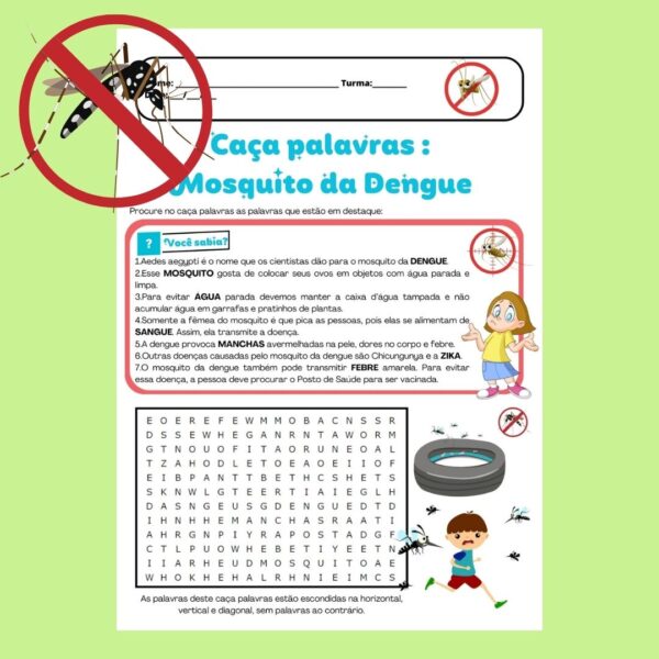 Caça palavras do mosquito da dengue - Image 2