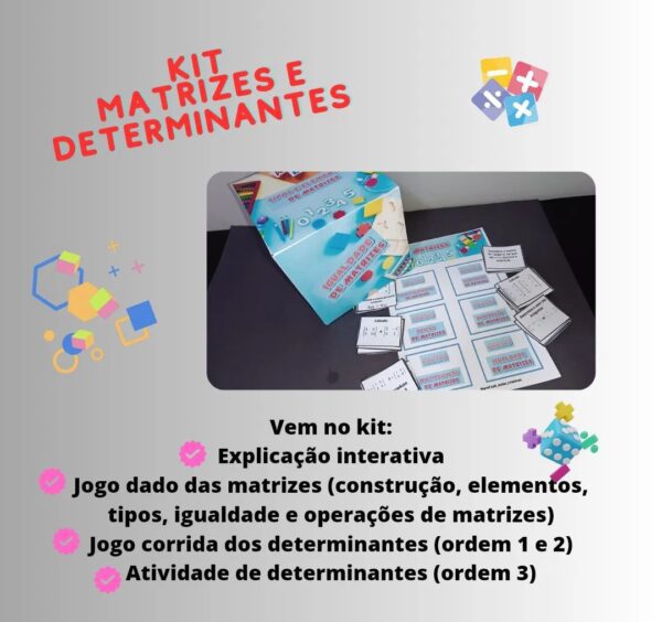 Kit matrizes e determinantes