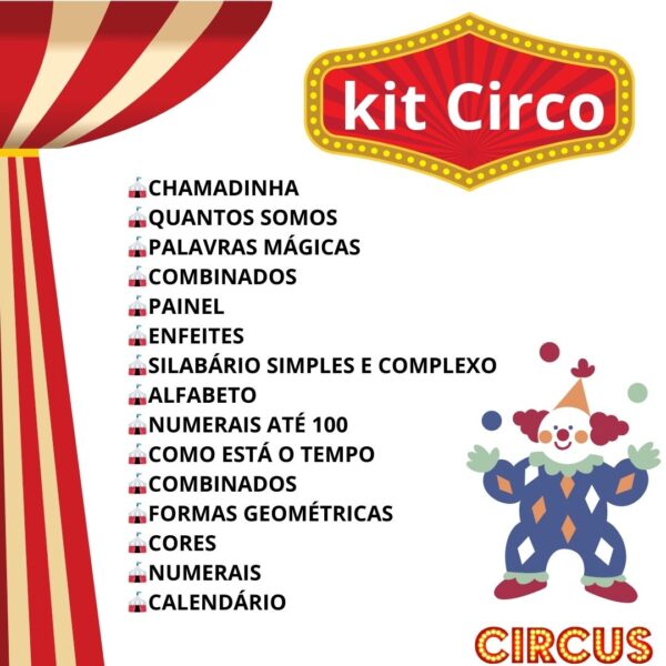 kit circo sala de aula