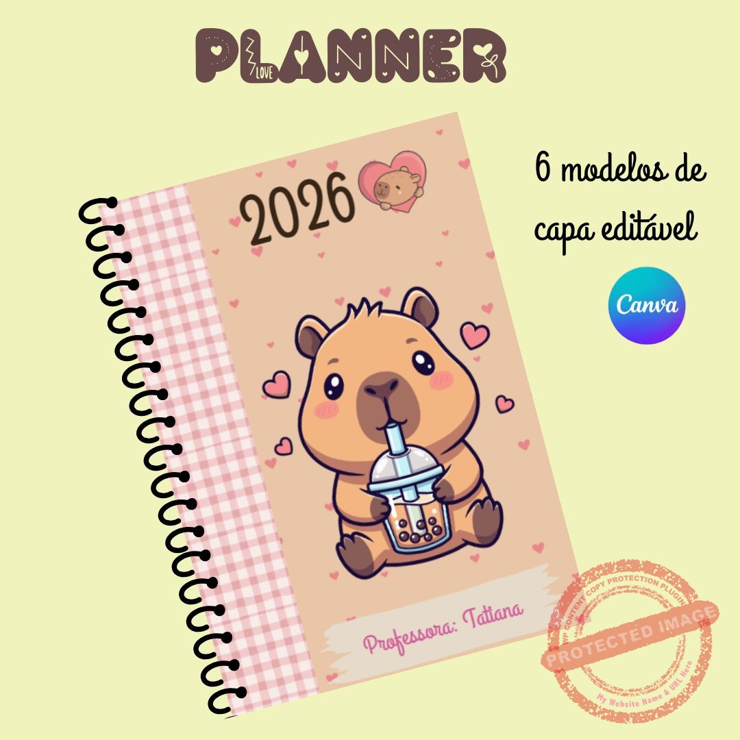 Planner capivara